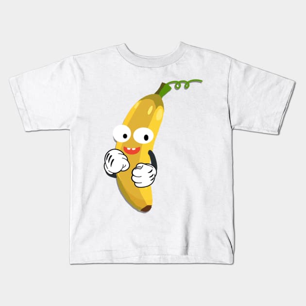 Happy Banana Tshirt Kids T-Shirt by  Chirido_Bin